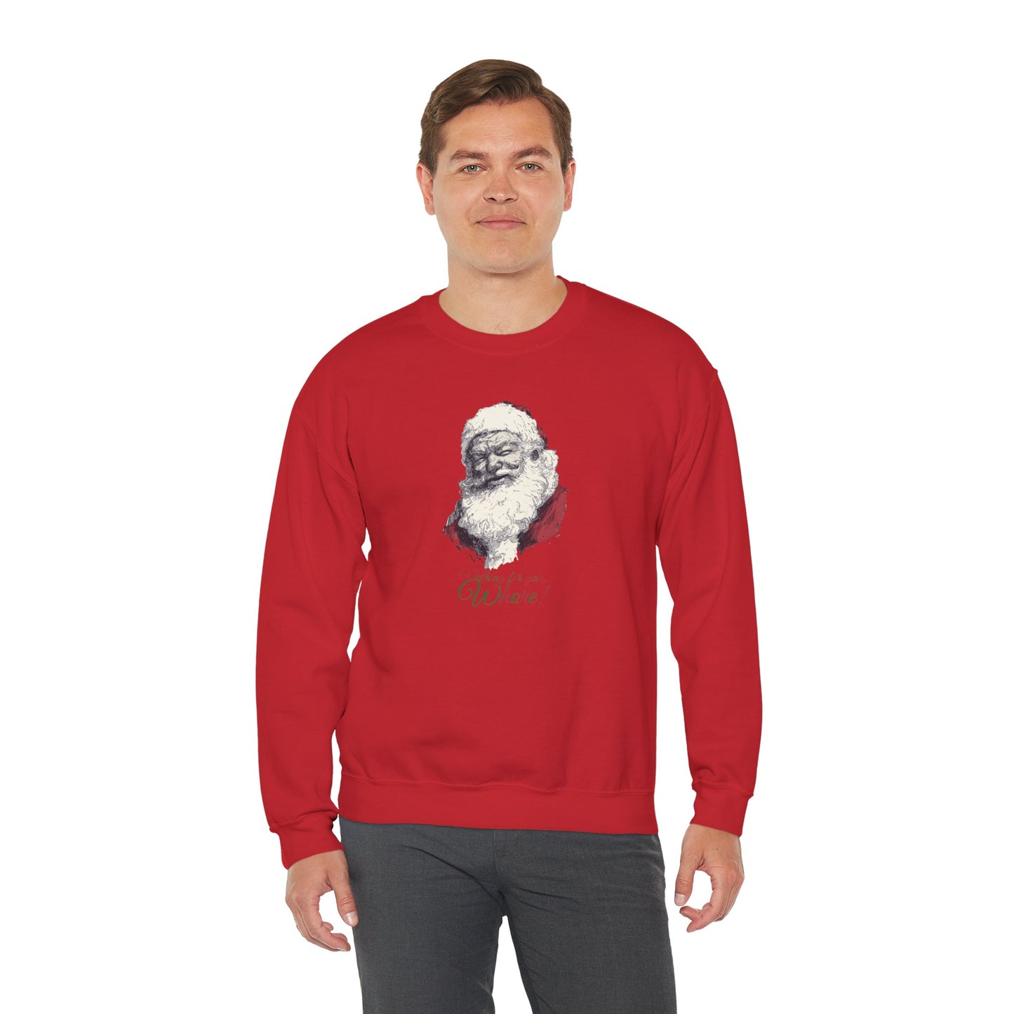Funny Adult Humor Naughty Santa Sweatshirt