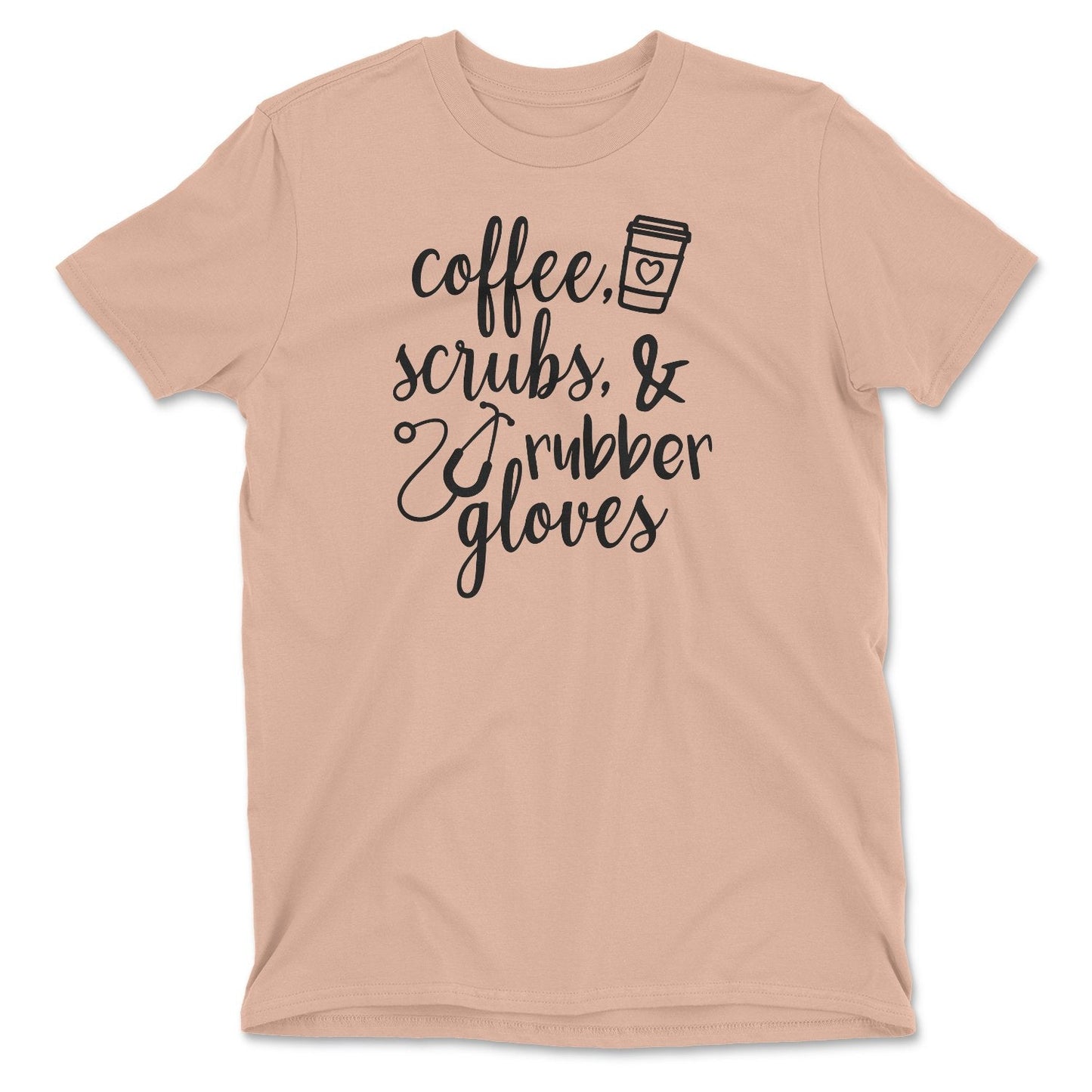 Coffee Scrubs Rubber Gloves Tee-0