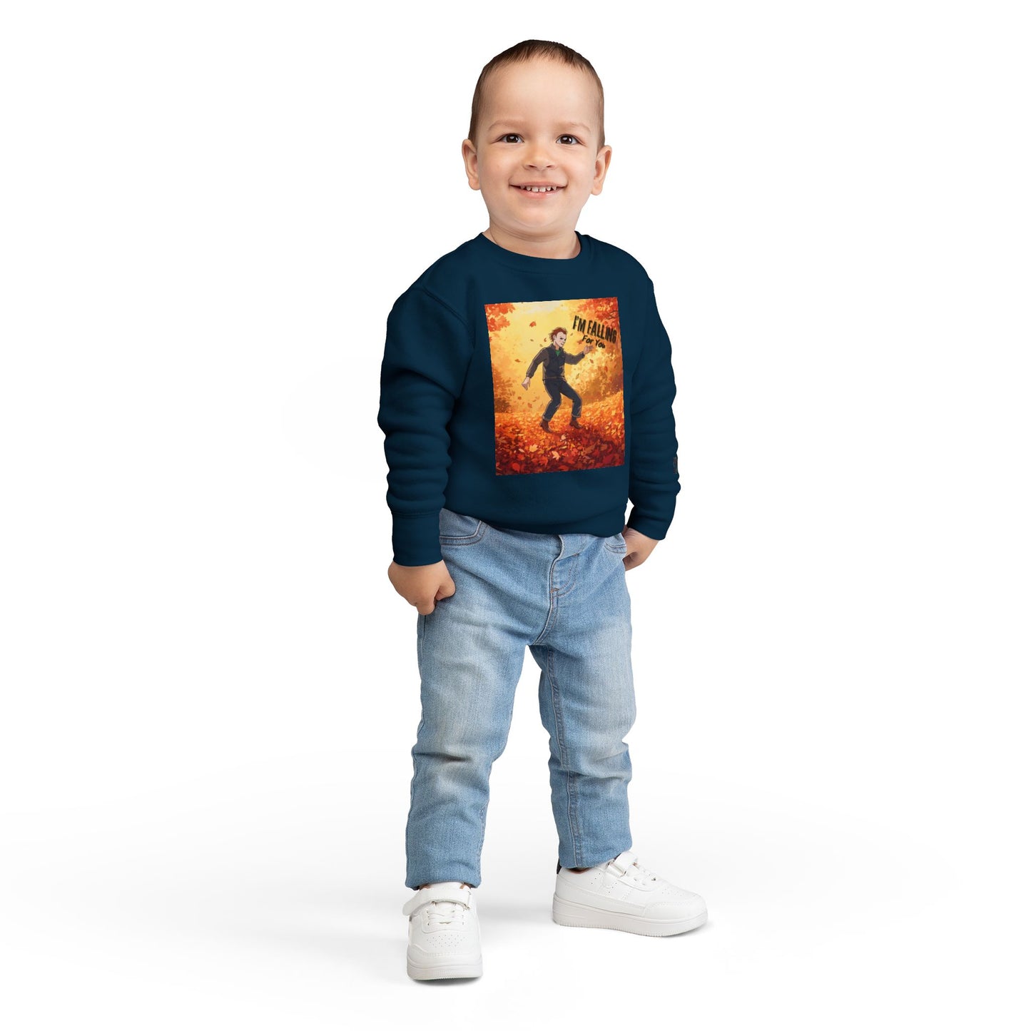 Autumn Vibes Michael Myers Toddler Sweatshirt