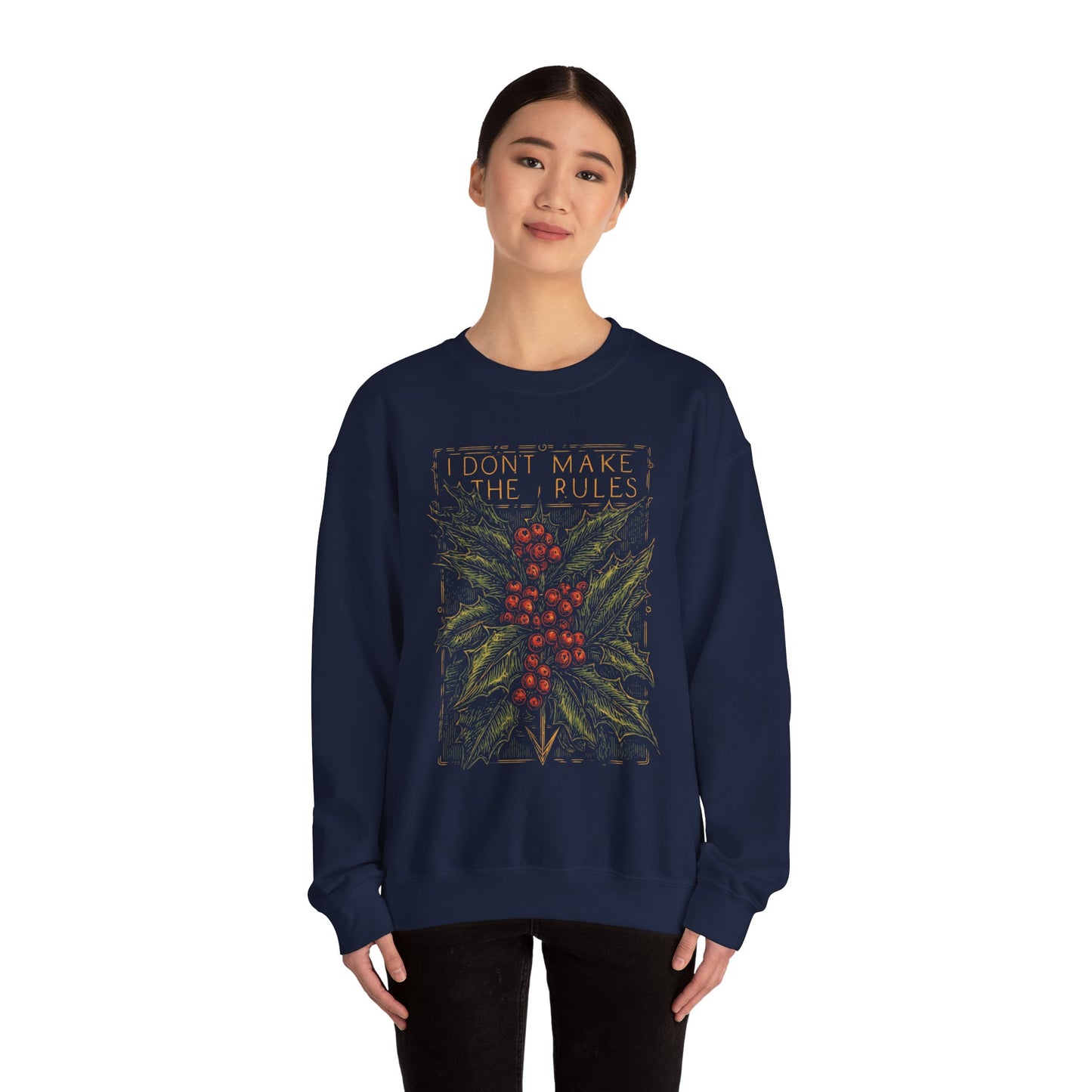 Christmas Crewneck Sweatshirt - Tongue in Cheek Innuendo Design