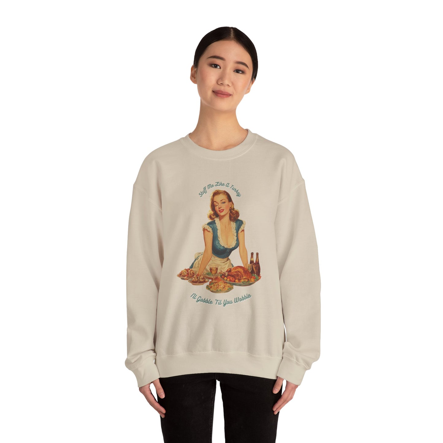 Thanksgiving Crewneck Sweatshirt - Funny Adult Gathering Sweater