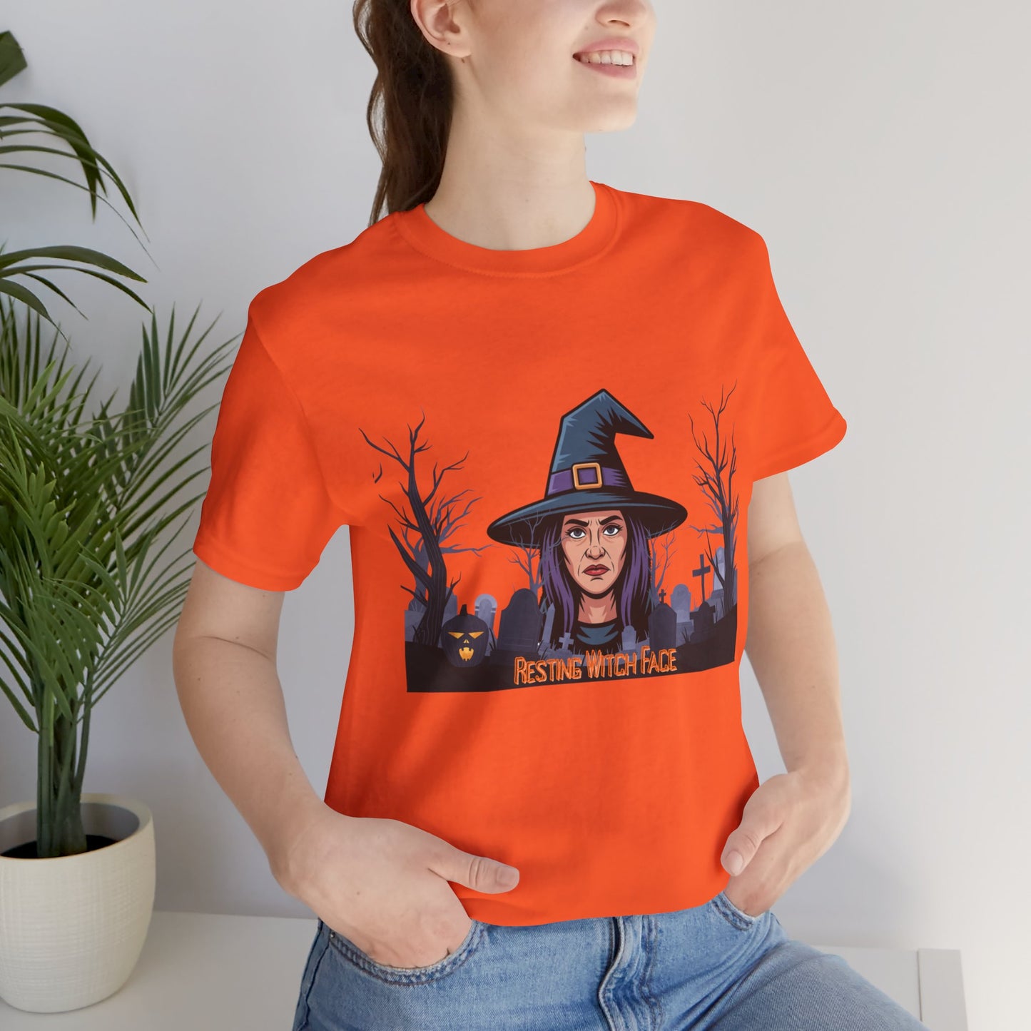 Resting Witch Face Unisex Jersey Short Sleeve Tee