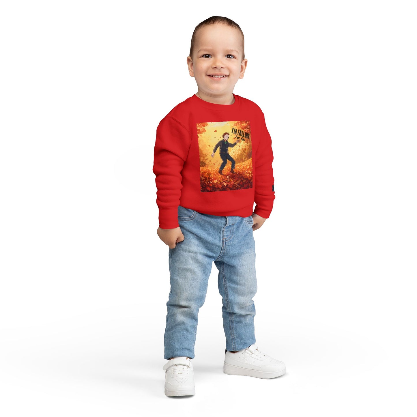 Autumn Vibes Michael Myers Toddler Sweatshirt