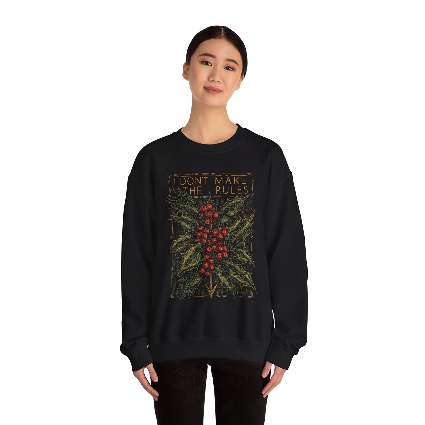 Christmas Crewneck Sweatshirt - Tongue in Cheek Innuendo Design