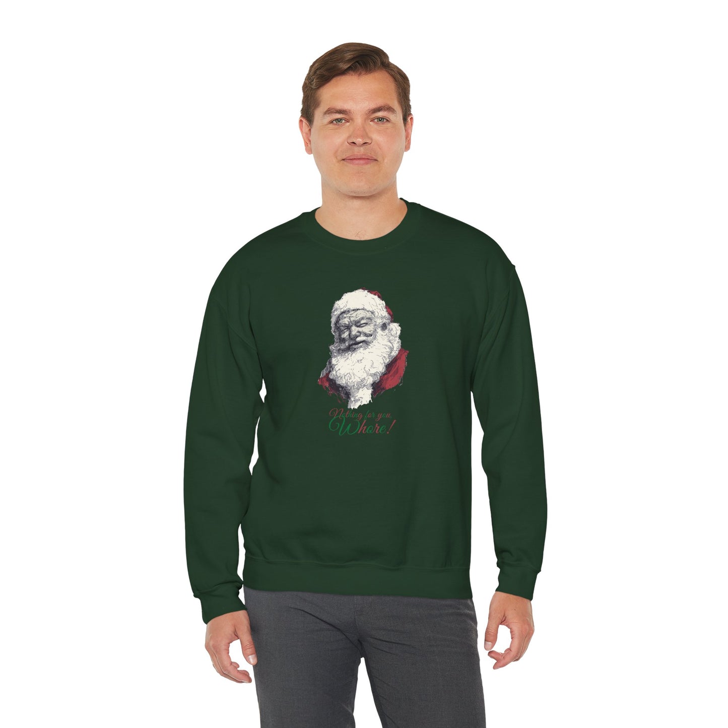 Funny Adult Humor Naughty Santa Sweatshirt