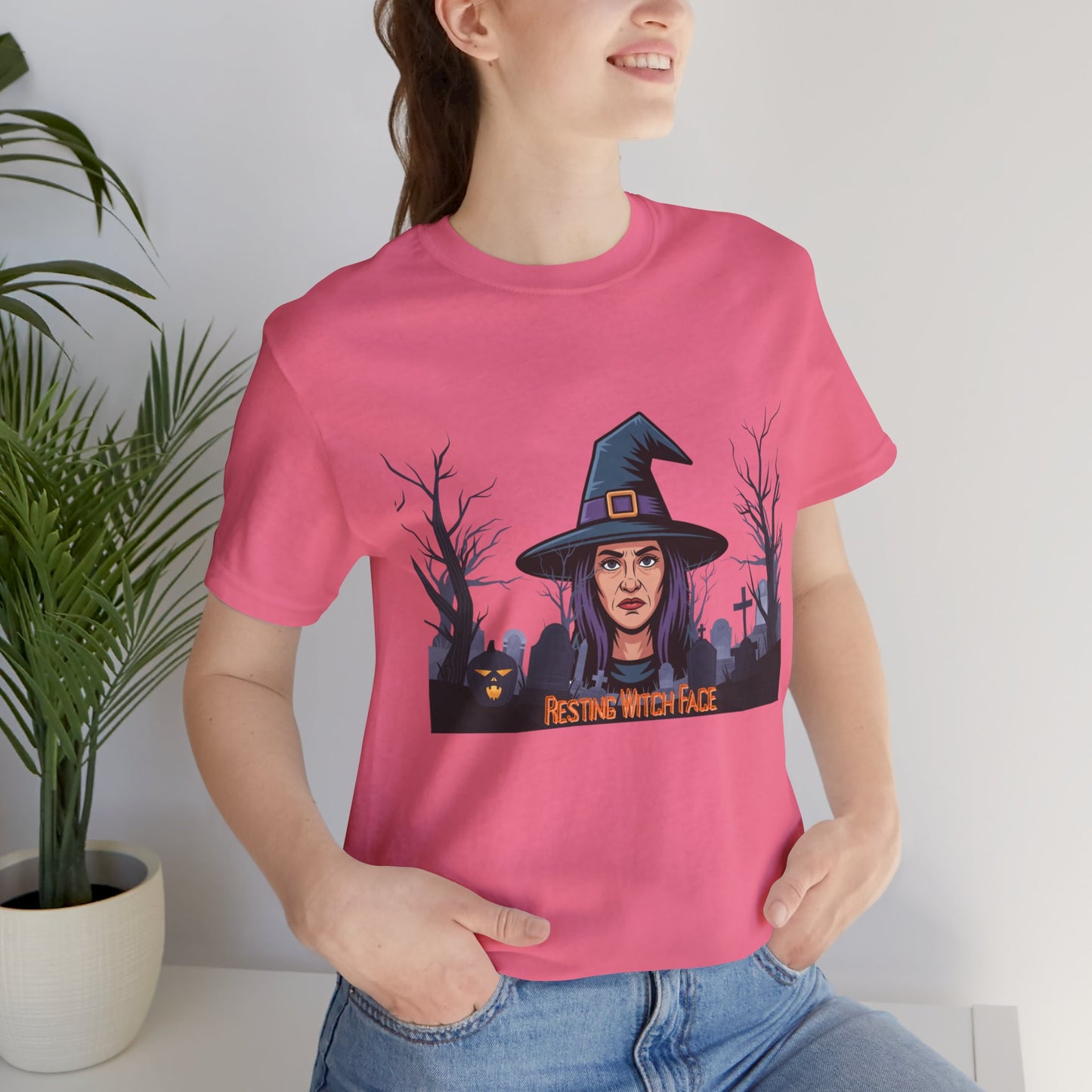 Resting Witch Face Unisex Jersey Short Sleeve Tee