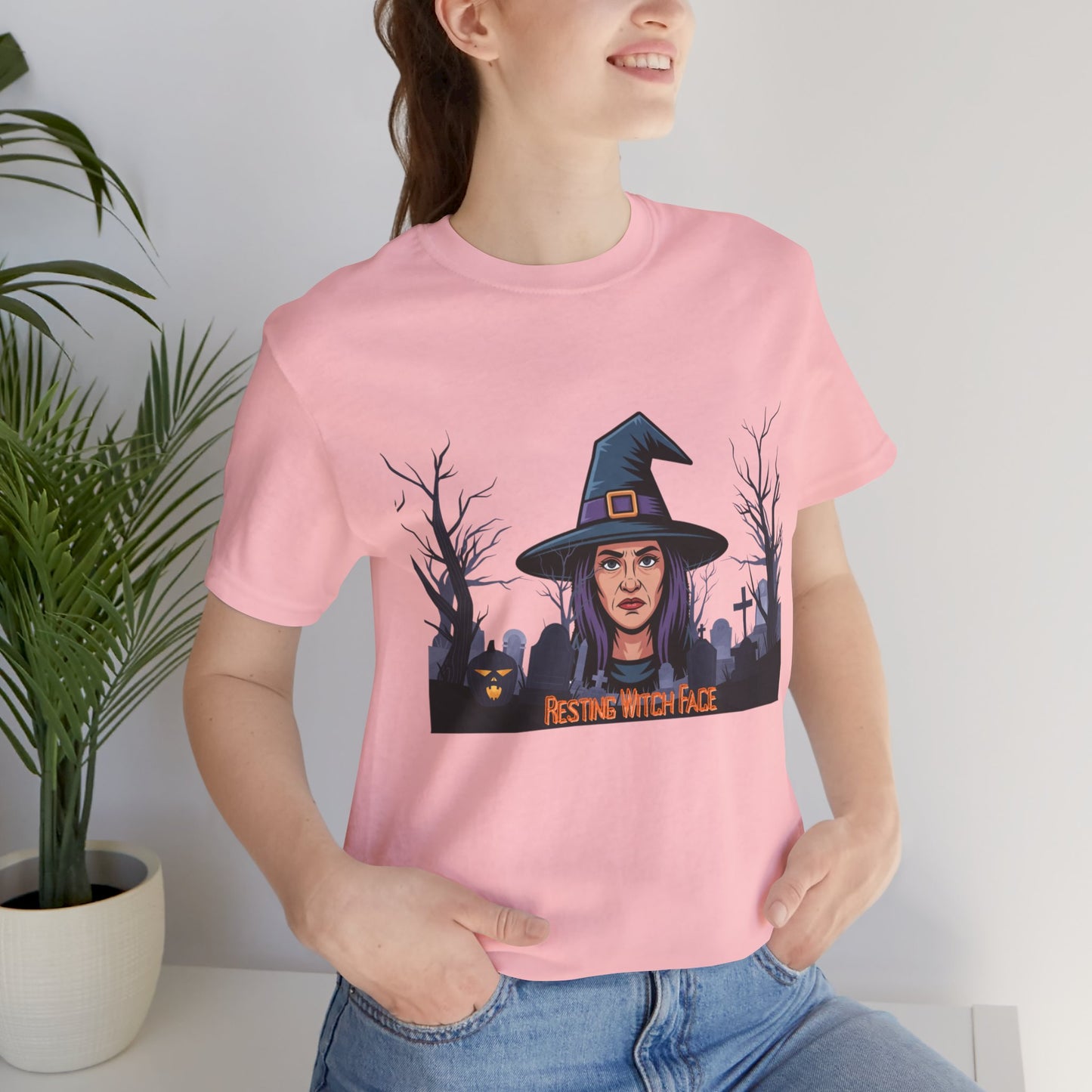 Resting Witch Face Unisex Jersey Short Sleeve Tee