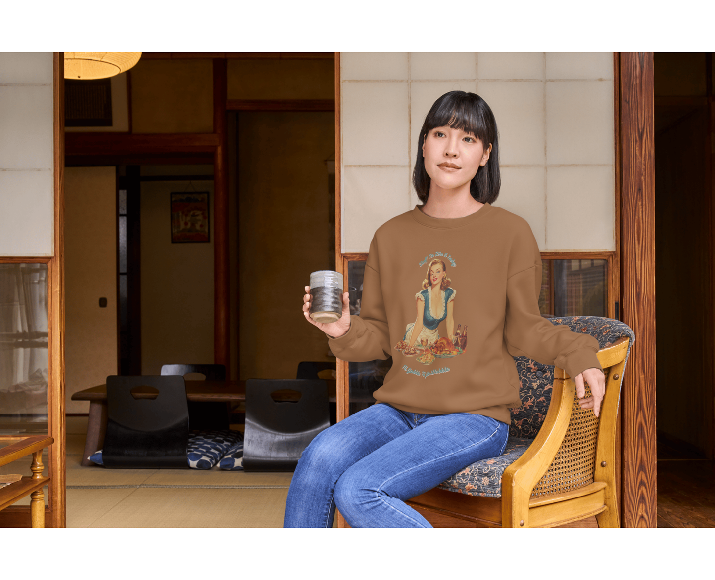 Thanksgiving Crewneck Sweatshirt - Funny Adult Gathering Sweater
