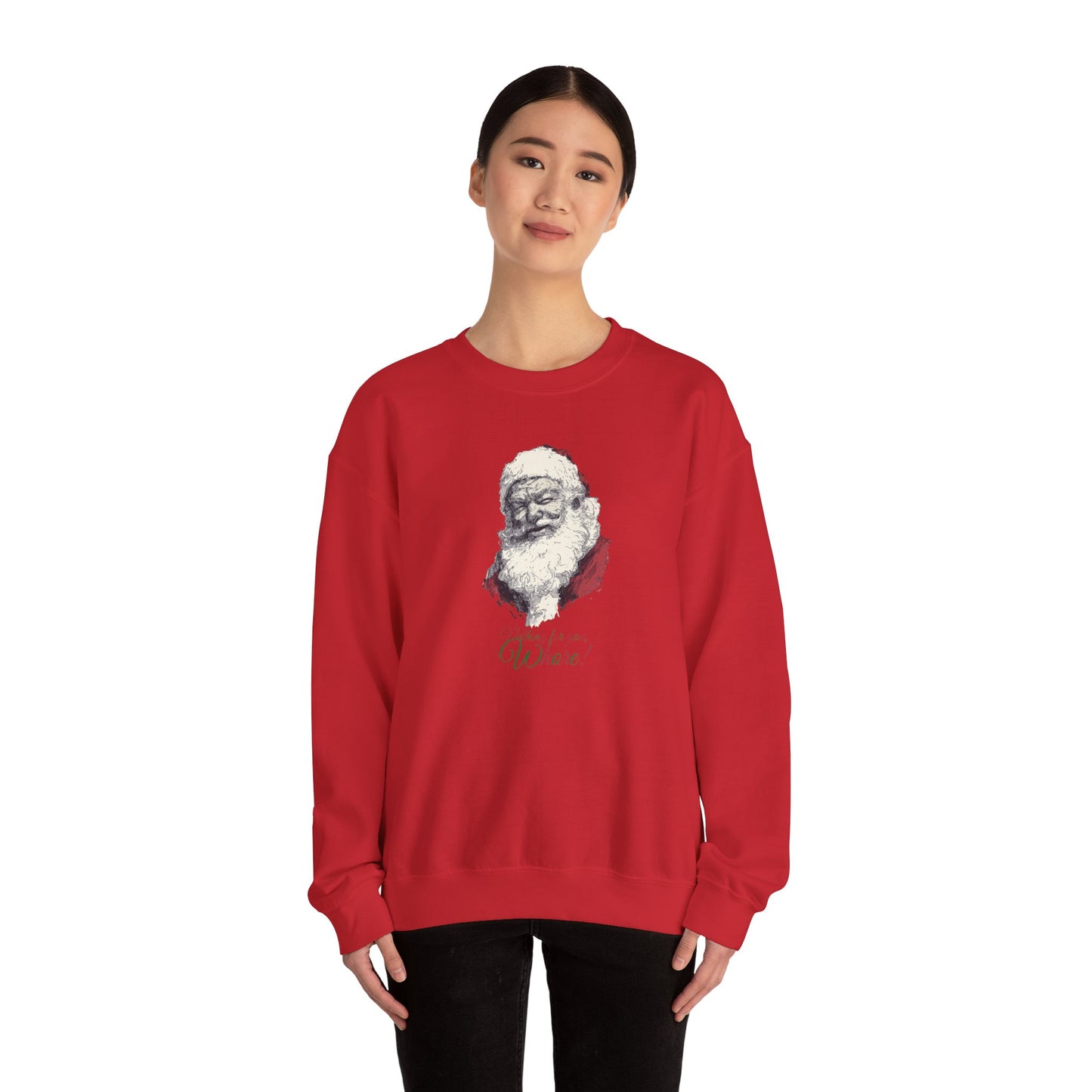 Funny Adult Humor Naughty Santa Sweatshirt