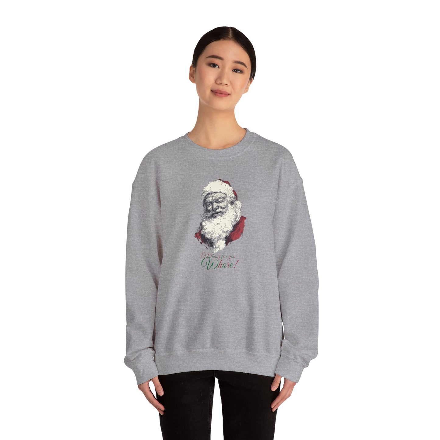 Funny Adult Humor Naughty Santa Sweatshirt