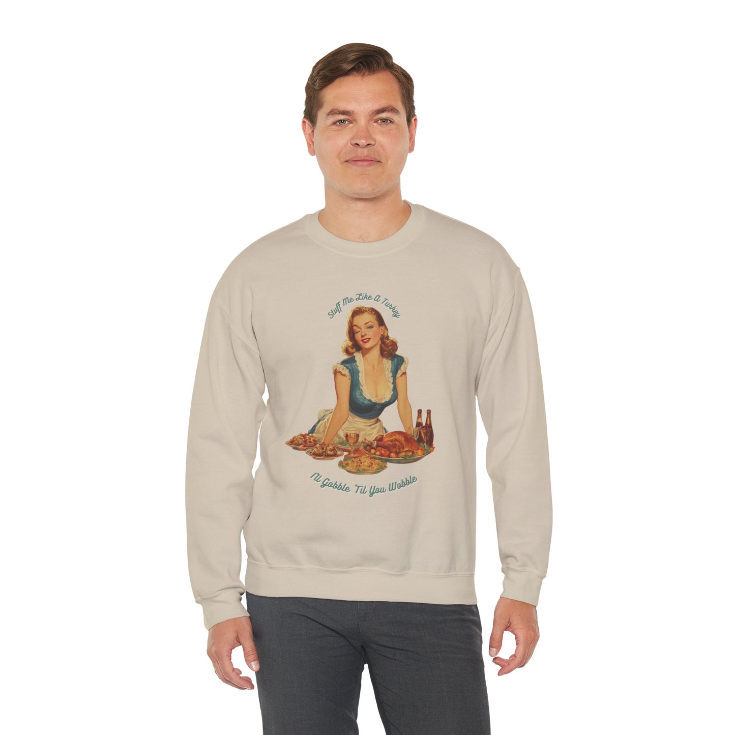 Thanksgiving Crewneck Sweatshirt - Funny Adult Gathering Sweater