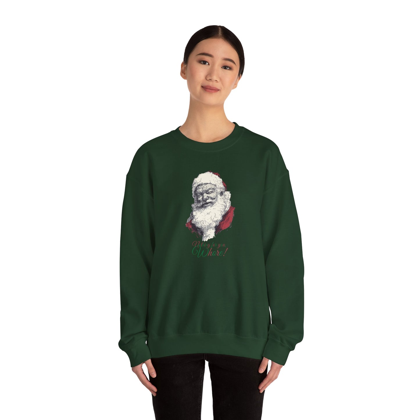 Funny Adult Humor Naughty Santa Sweatshirt
