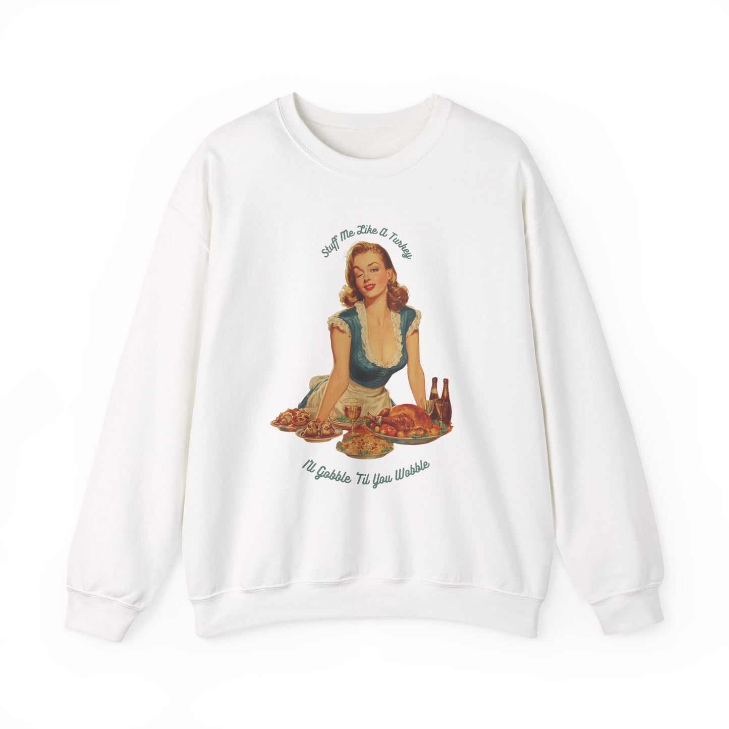 Thanksgiving Crewneck Sweatshirt - Funny Adult Gathering Sweater