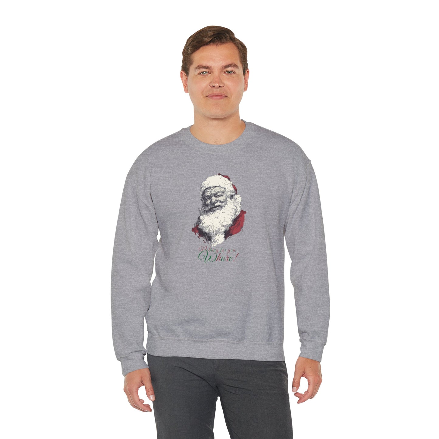 Funny Adult Humor Naughty Santa Sweatshirt