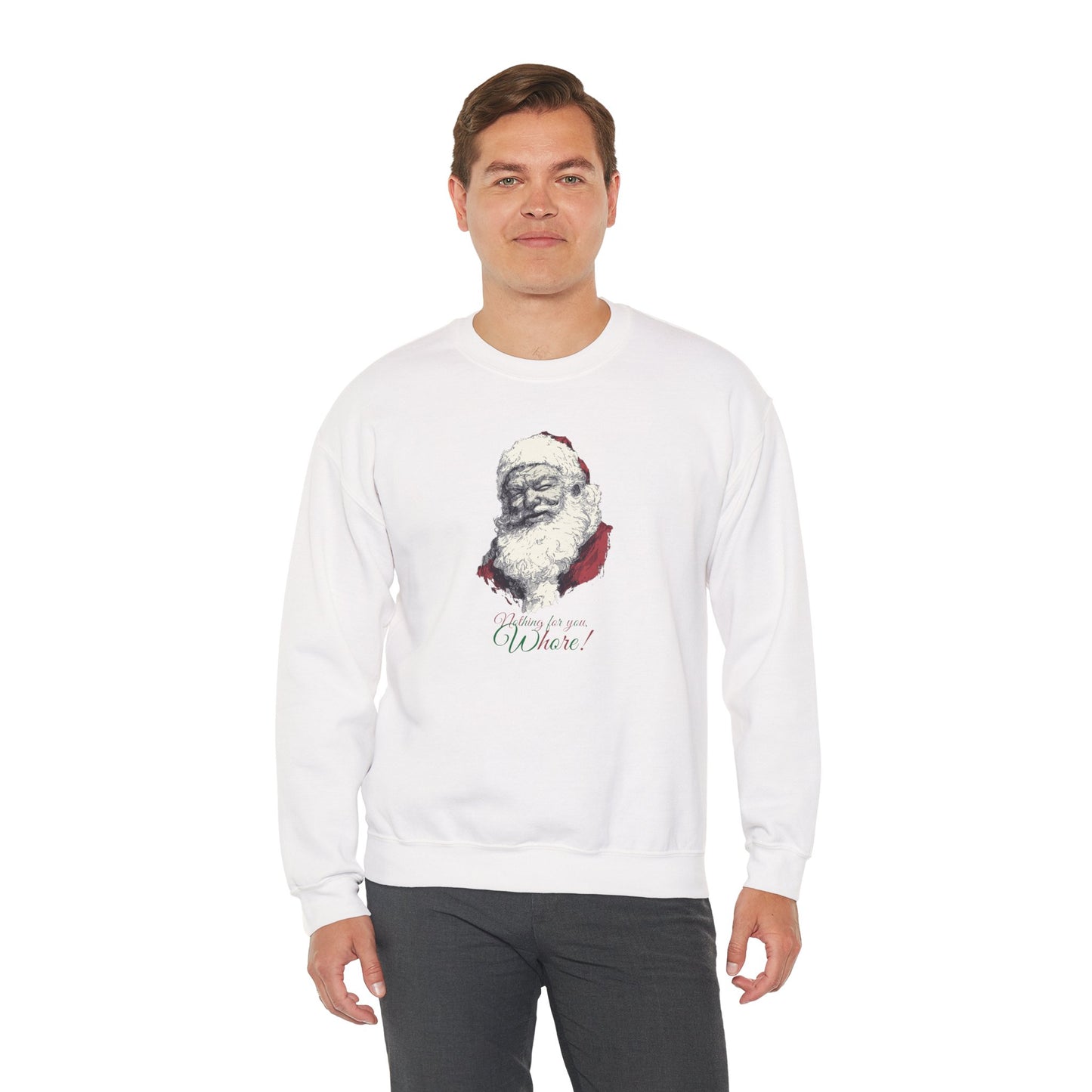 Funny Adult Humor Naughty Santa Sweatshirt