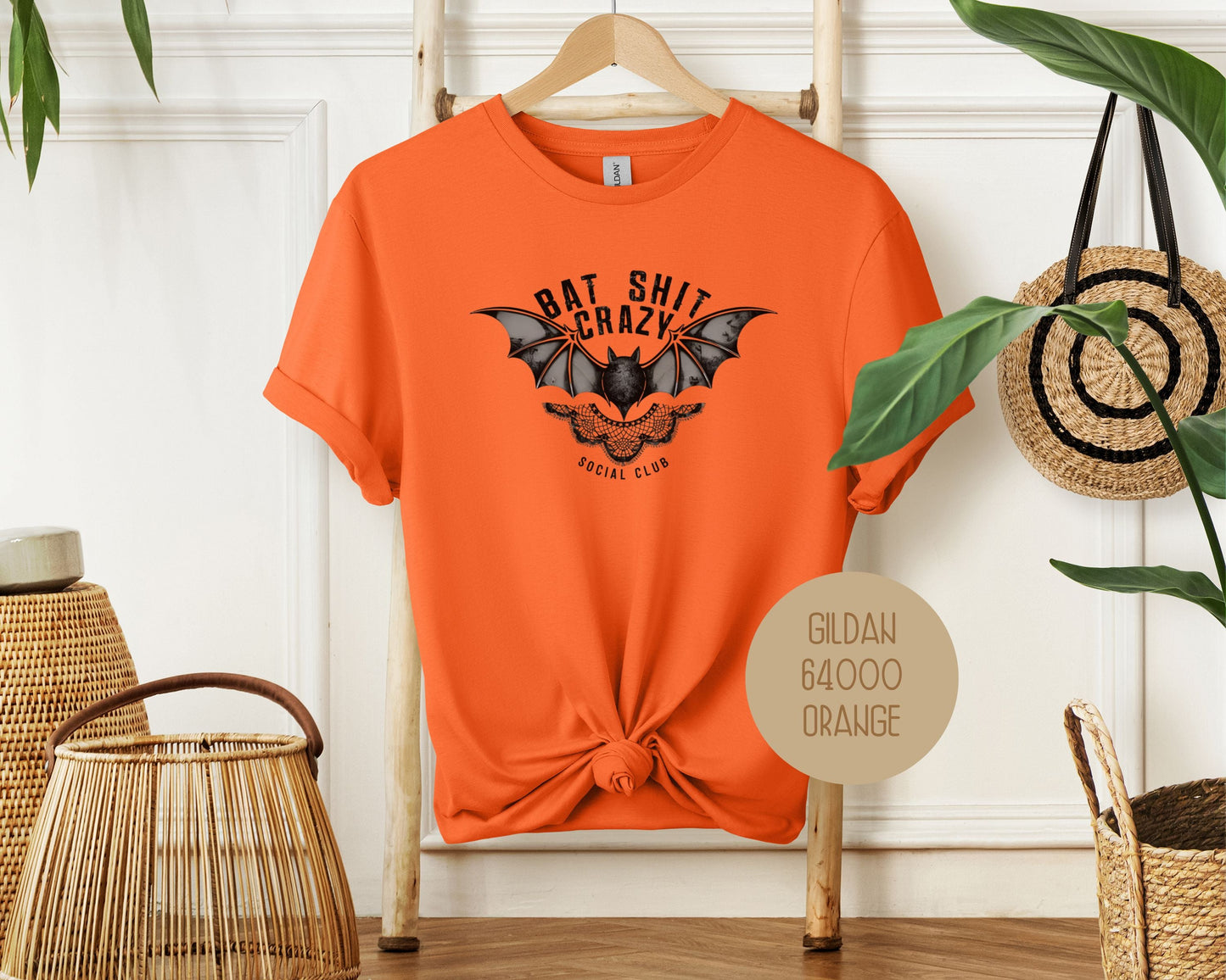 Bat Shit Crazy Social Club Retro Halloween Shirt-7