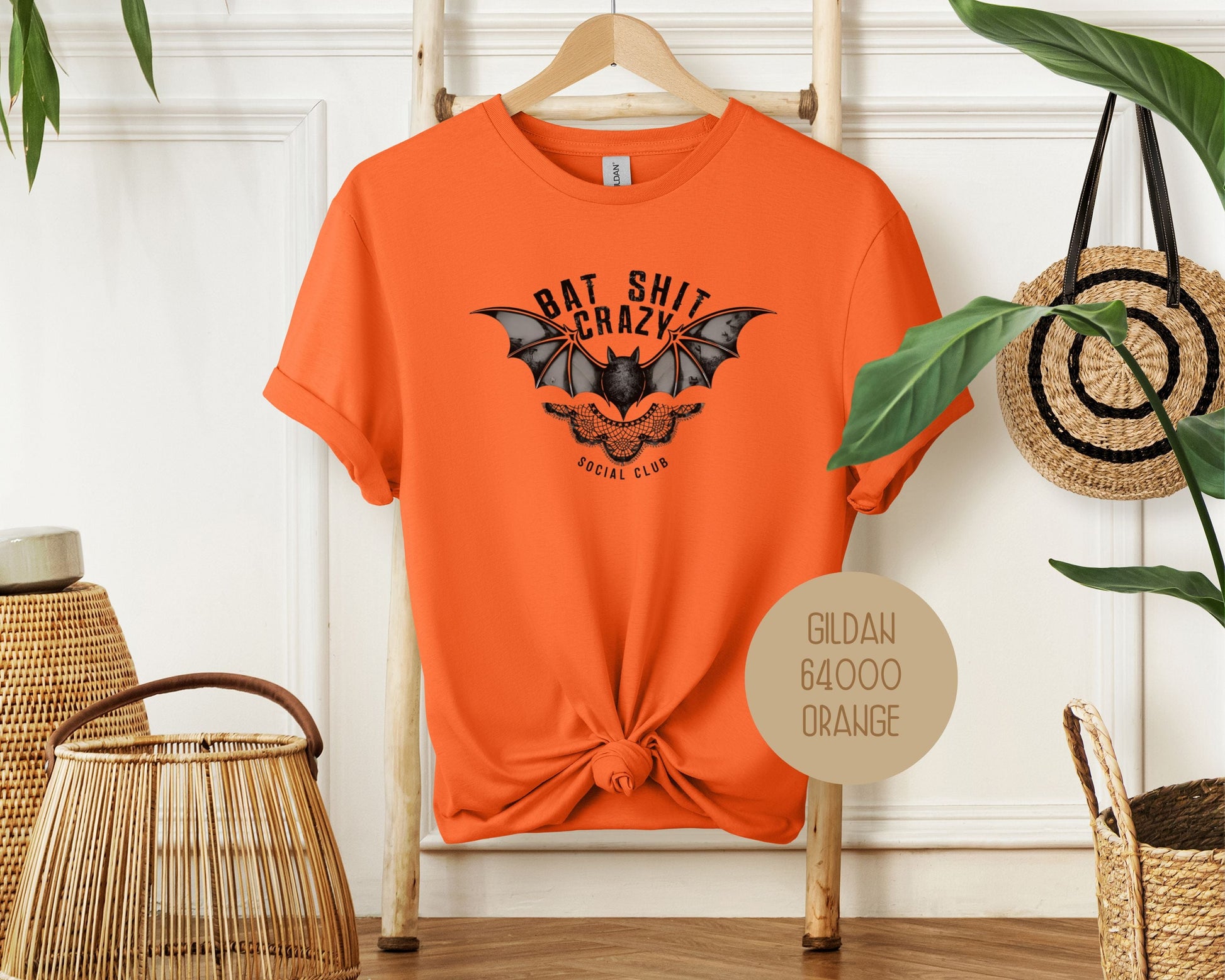 Bat Shit Crazy Social Club Retro Halloween Shirt-7