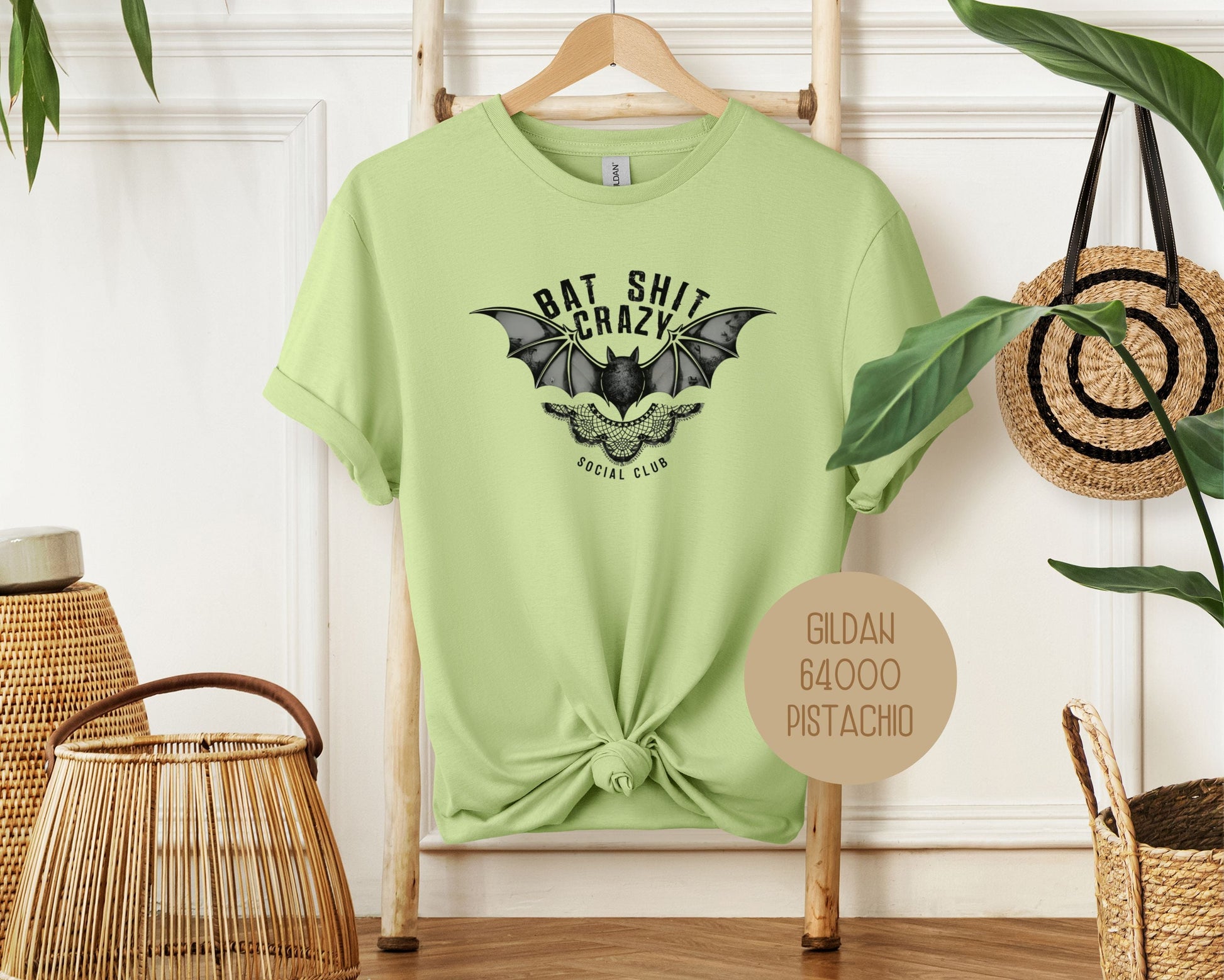 Bat Shit Crazy Social Club Retro Halloween Shirt-11