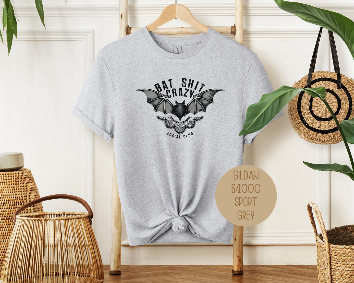 Bat Shit Crazy Social Club Retro Halloween Shirt-10