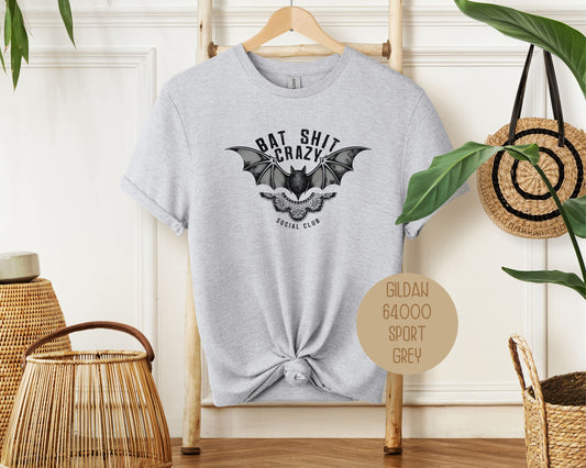 Bat Shit Crazy Social Club Retro Halloween Shirt-10