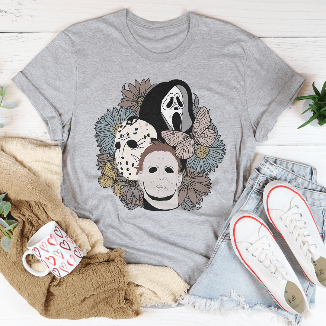 The Boys Of Fall Floral T-Shirt-1