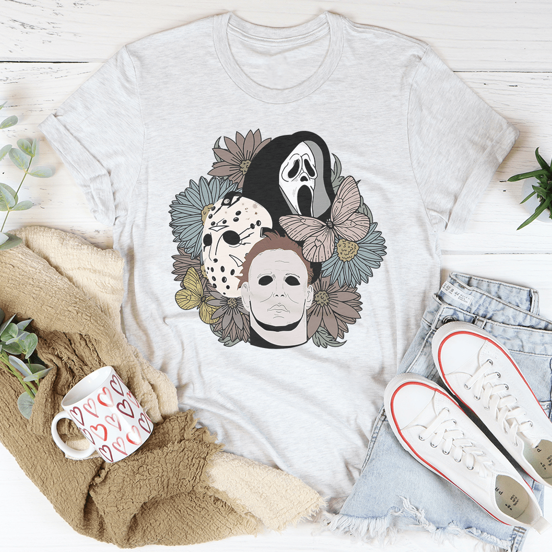 The Boys Of Fall Floral T-Shirt-0